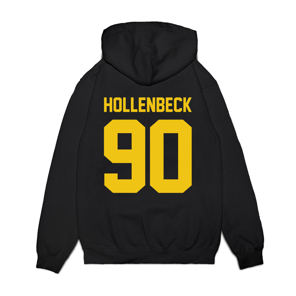 Michigan - NCAA Football : Hudson Hollenbeck - Vintage Helmet Premium Hooded Sweatshirt-1