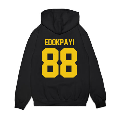 Michigan - NCAA Football : Lugard Edokpayi - Vintage Helmet Premium Hooded Sweatshirt-1