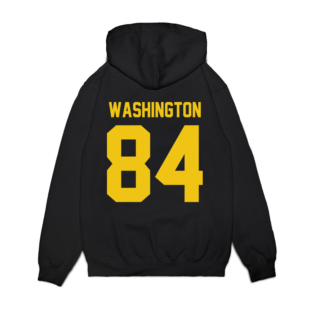 Michigan - NCAA Football : Jacob Washington - Vintage Helmet Premium Hooded Sweatshirt-1