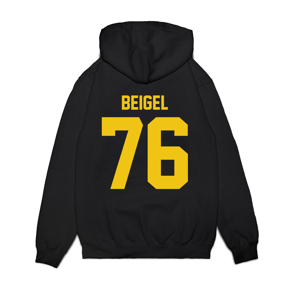 Michigan - NCAA Football : Manuel Beigel - Vintage Helmet Premium Hooded Sweatshirt-1