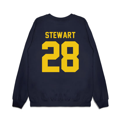 Michigan - NCAA Football : I'Marion Stewart - Vintage Helmet Premium Crewneck Sweatshirt-1