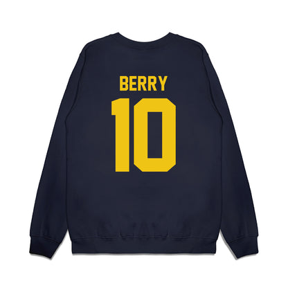 Michigan - NCAA Football : Zeke Berry - Vintage Helmet Premium Crewneck Sweatshirt-1