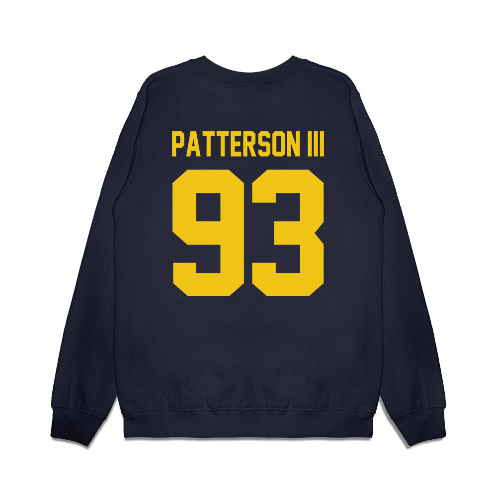 Michigan - NCAA Football : Benny Patterson III - Vintage Helmet Premium Crewneck Sweatshirt-1