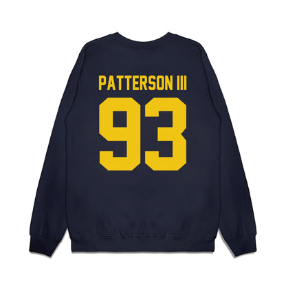 Michigan - NCAA Football : Benny Patterson III - Vintage Helmet Premium Crewneck Sweatshirt-1