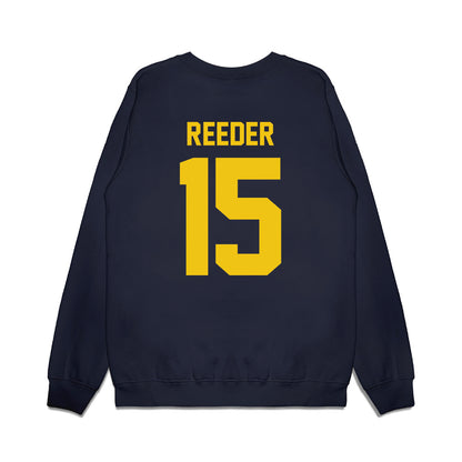 Michigan - NCAA Football : Aden Reeder - Vintage Helmet Premium Crewneck Sweatshirt-1