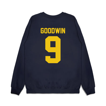 Michigan - NCAA Football : Channing Goodwin - Vintage Helmet Premium Crewneck Sweatshirt-1