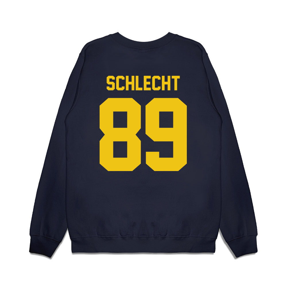 Michigan - NCAA Football : Kaleb Schlecht - Vintage Helmet Premium Crewneck Sweatshirt-1
