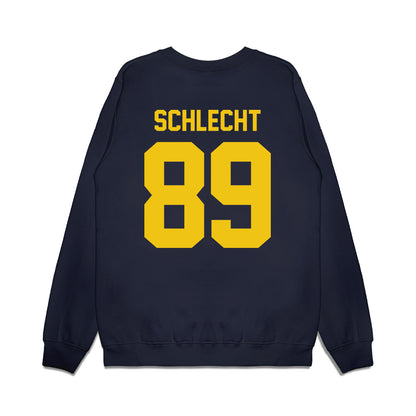Michigan - NCAA Football : Kaleb Schlecht - Vintage Helmet Premium Crewneck Sweatshirt-1
