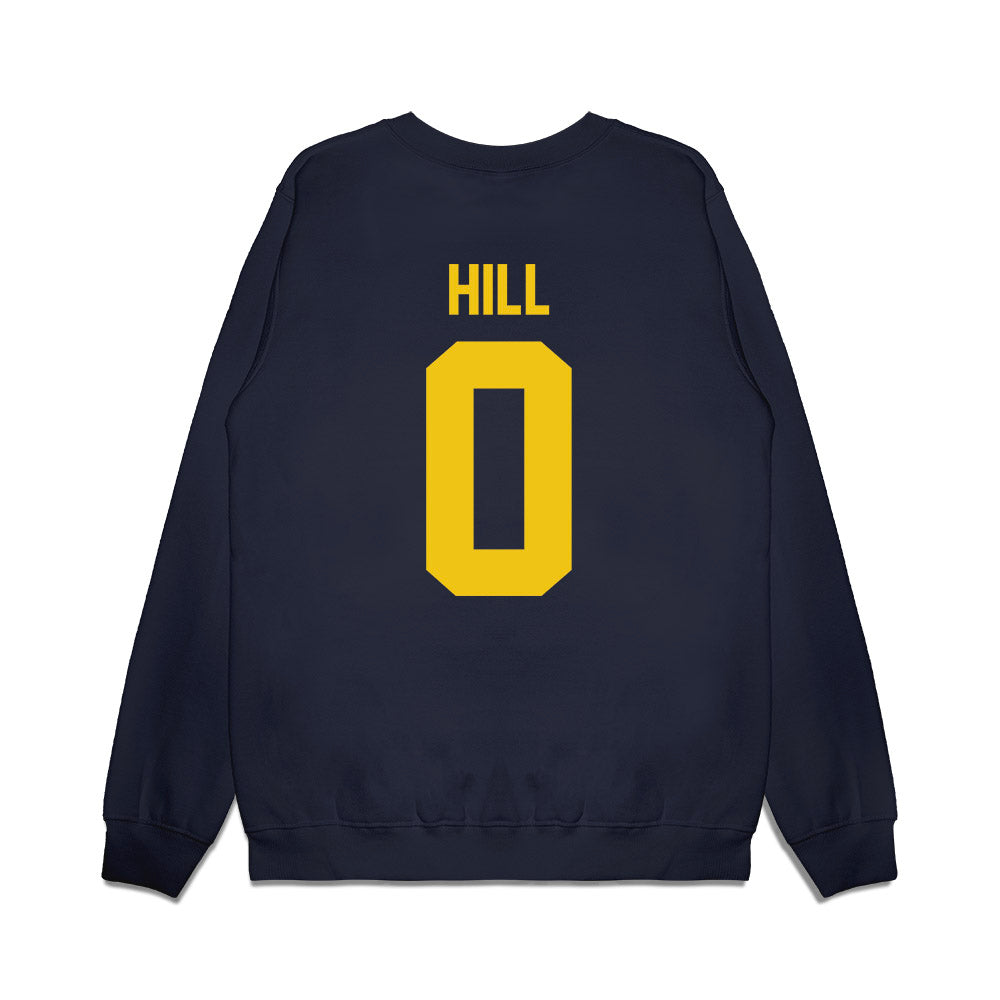 Michigan - NCAA Football : Jyaire Hill - Vintage Helmet Premium Crewneck Sweatshirt-1