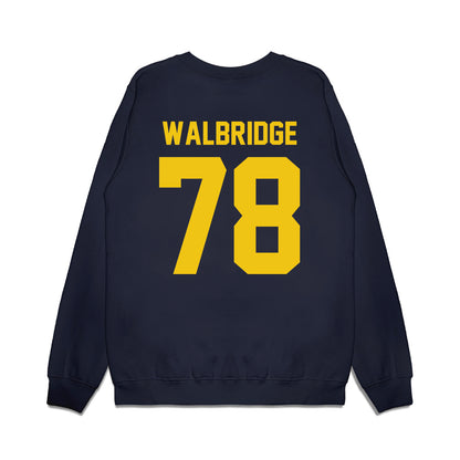 Michigan - NCAA Football : Marky Walbridge - Vintage Helmet Premium Crewneck Sweatshirt-1