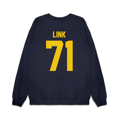 Michigan - NCAA Football : Evan Link - Vintage Helmet Premium Crewneck Sweatshirt-1
