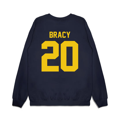 Michigan - NCAA Football : Chris Bracy - Vintage Helmet Premium Crewneck Sweatshirt-1