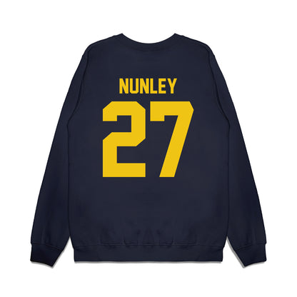 Michigan - NCAA Football : Ernest Nunley - Vintage Helmet Premium Crewneck Sweatshirt-1