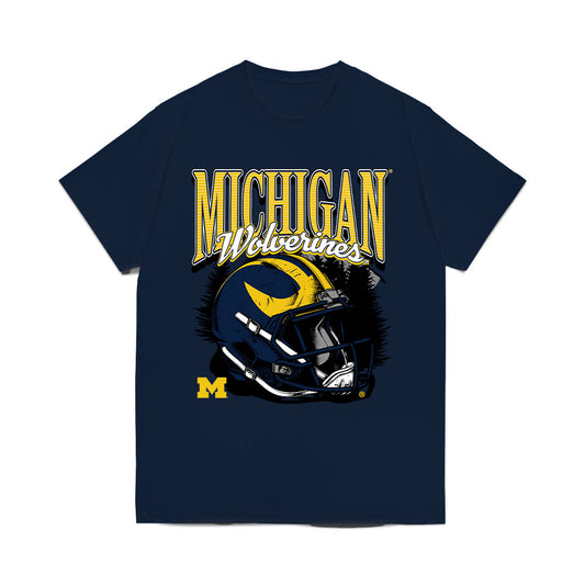 Michigan - NCAA Football : Braydon Alford - Vintage Helmet Comfort Colors T-Shirt-0