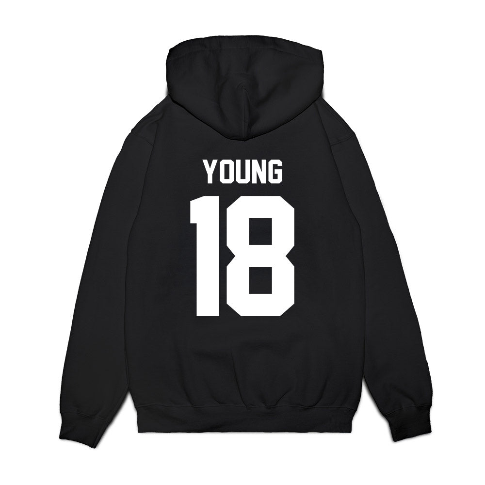 Houston - NCAA Football : Koby Young - Vintage Helmet Premium Hooded Sweatshirt-1
