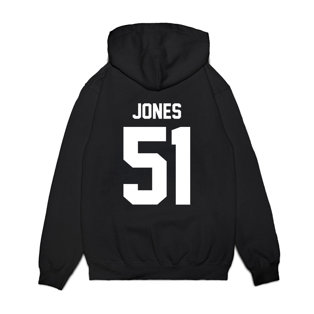Houston - NCAA Football : Hunter Jones - Vintage Helmet Premium Hooded Sweatshirt-1