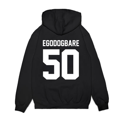 Houston - NCAA Football : Ejiro Egodogbare - Vintage Helmet Premium Hooded Sweatshirt-1