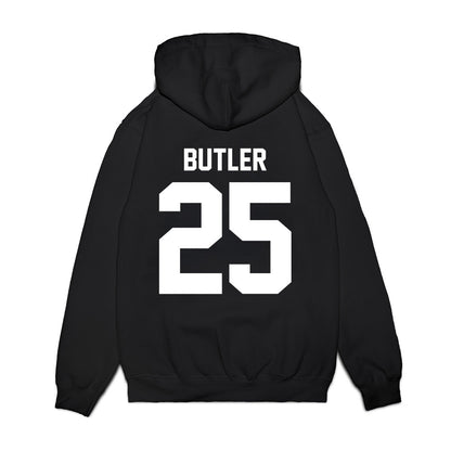 Houston - NCAA Football : DJ Butler - Vintage Helmet Premium Hooded Sweatshirt-1