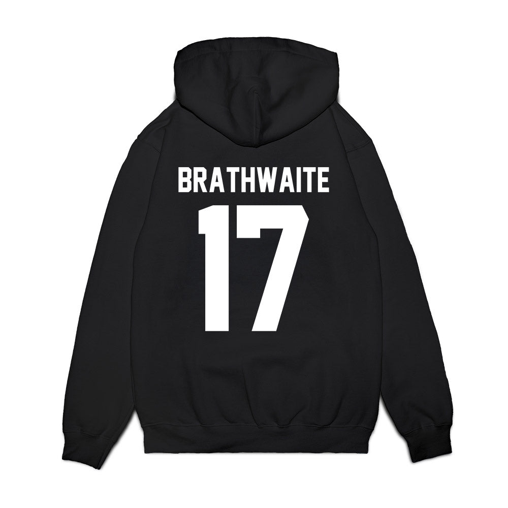Houston - NCAA Football : Christian Brathwaite - Vintage Helmet Premium Hooded Sweatshirt-1