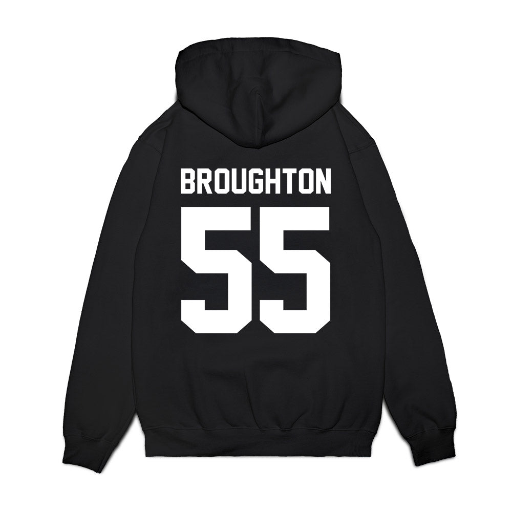 Houston - NCAA Football : Isaiah Broughton - Vintage Helmet Premium Hooded Sweatshirt-1