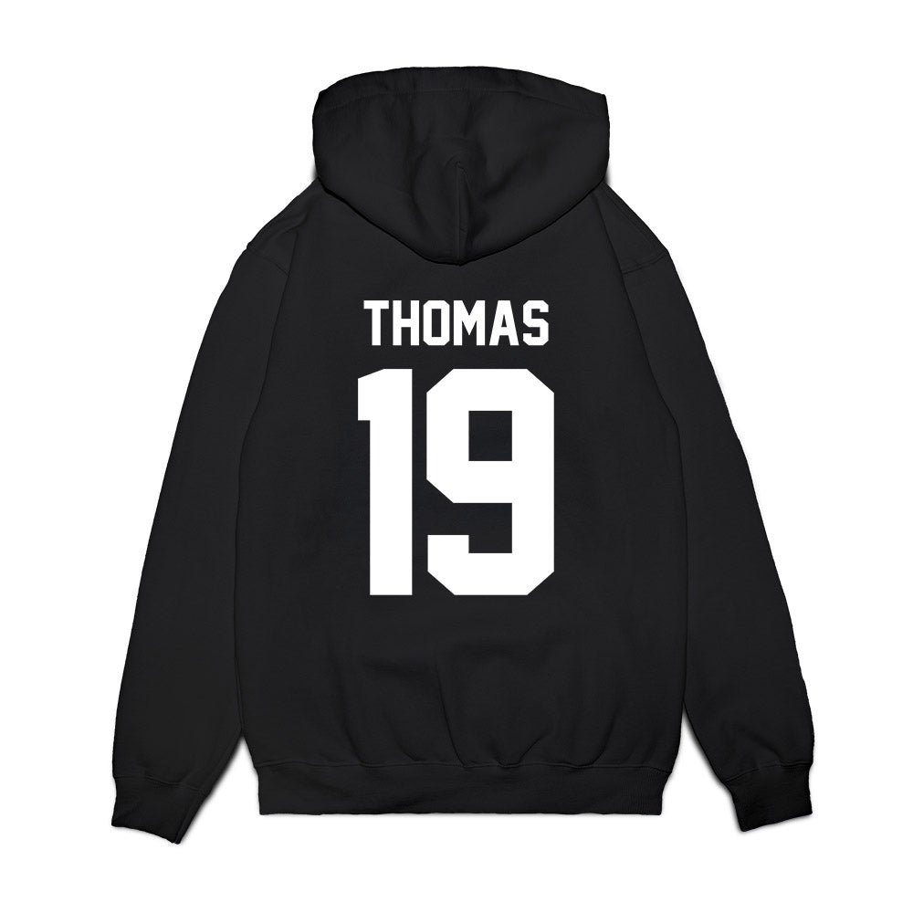 Houston - NCAA Football : Kaleb Thomas - Vintage Helmet Premium Hooded Sweatshirt-1