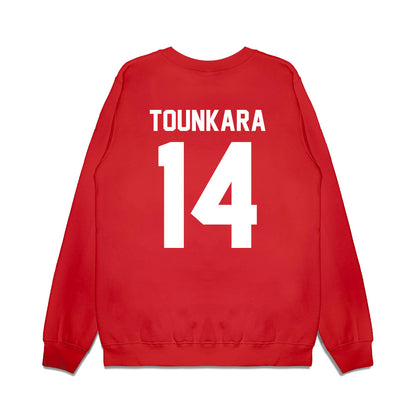 Houston - NCAA Football : Muizz Tounkara - Vintage Helmet Premium Crewneck Sweatshirt-1