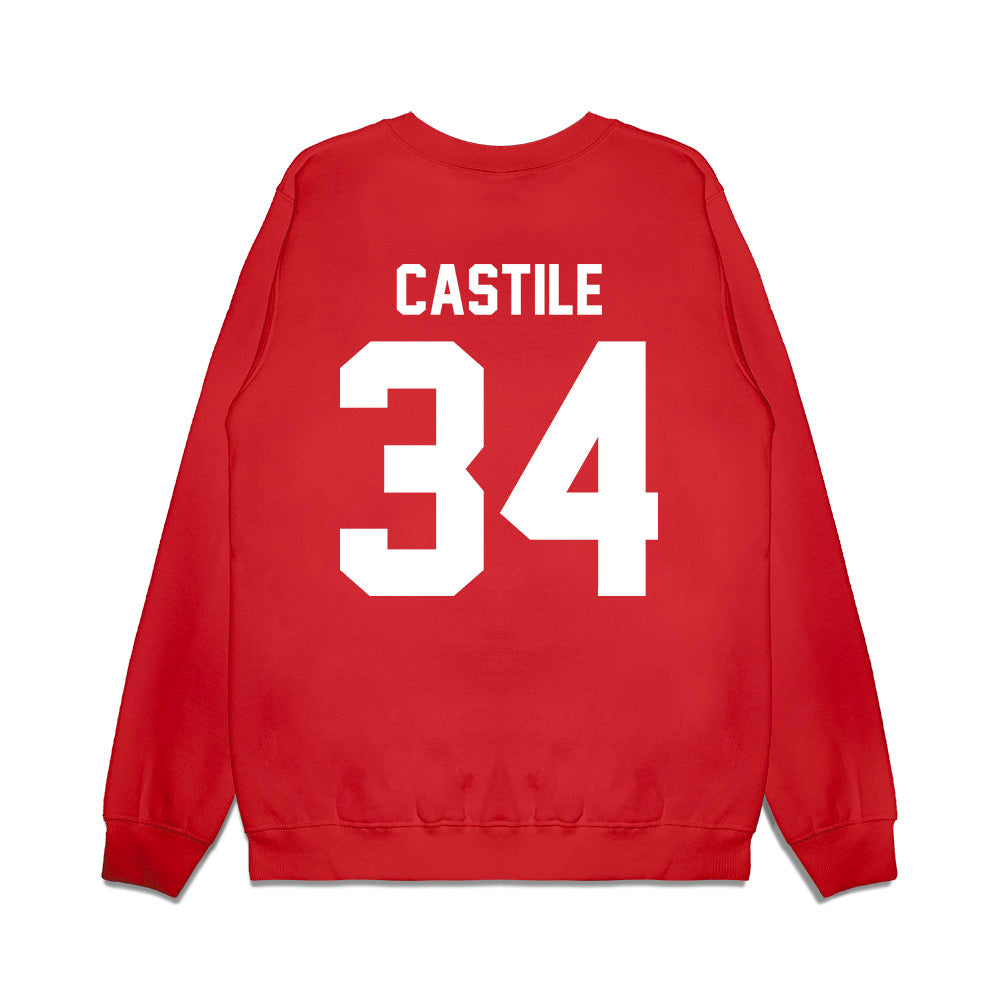 Houston - NCAA Football : Bryson Castile - Vintage Helmet Premium Crewneck Sweatshirt-1