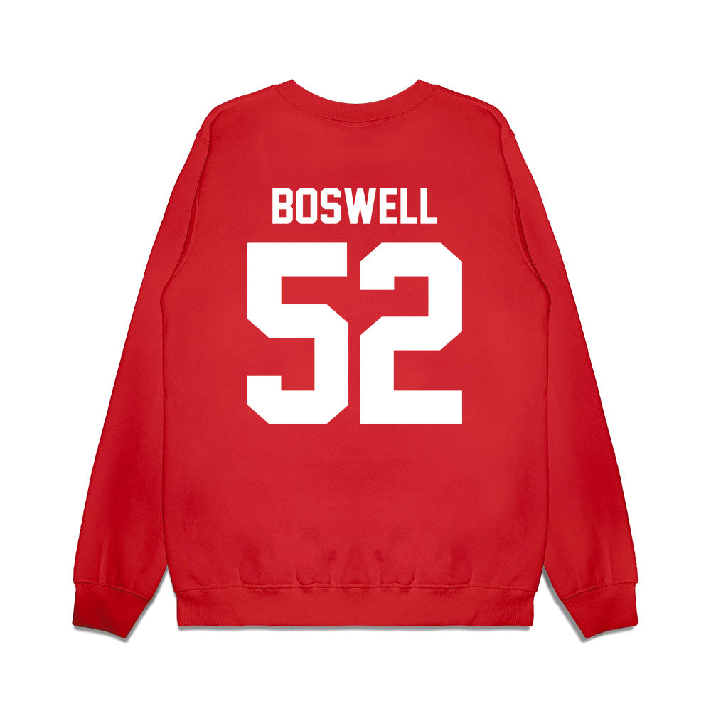 Houston - NCAA Football : Anthony Boswell - Vintage Helmet Premium Crewneck Sweatshirt-1