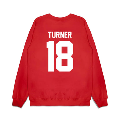 Houston - NCAA Football : Tyson Turner - Vintage Helmet Premium Crewneck Sweatshirt-1