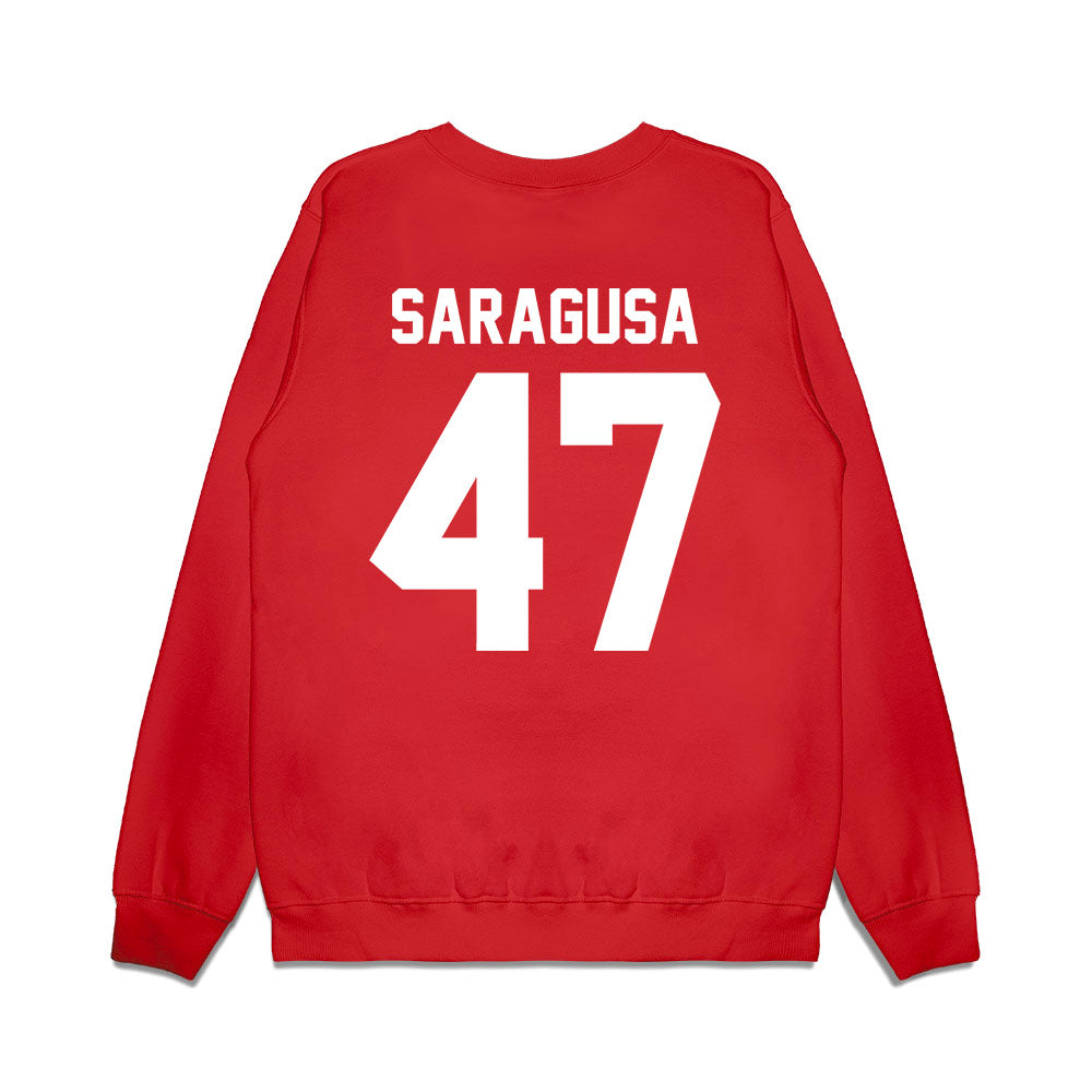 Houston - NCAA Football : Anthony Saragusa - Vintage Helmet Premium Crewneck Sweatshirt-1
