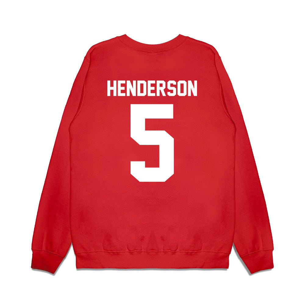 Houston - NCAA Football : Keisean Henderson - Vintage Helmet Premium Crewneck Sweatshirt-1