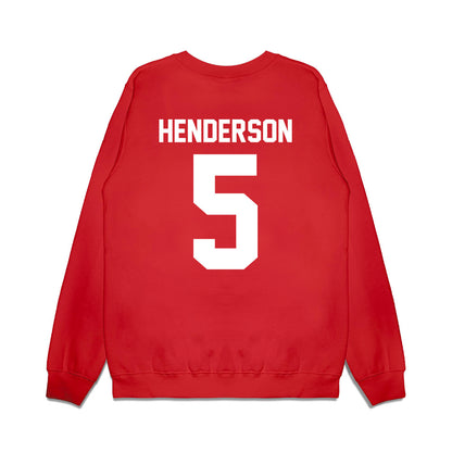 Houston - NCAA Football : Keisean Henderson - Vintage Helmet Premium Crewneck Sweatshirt-1