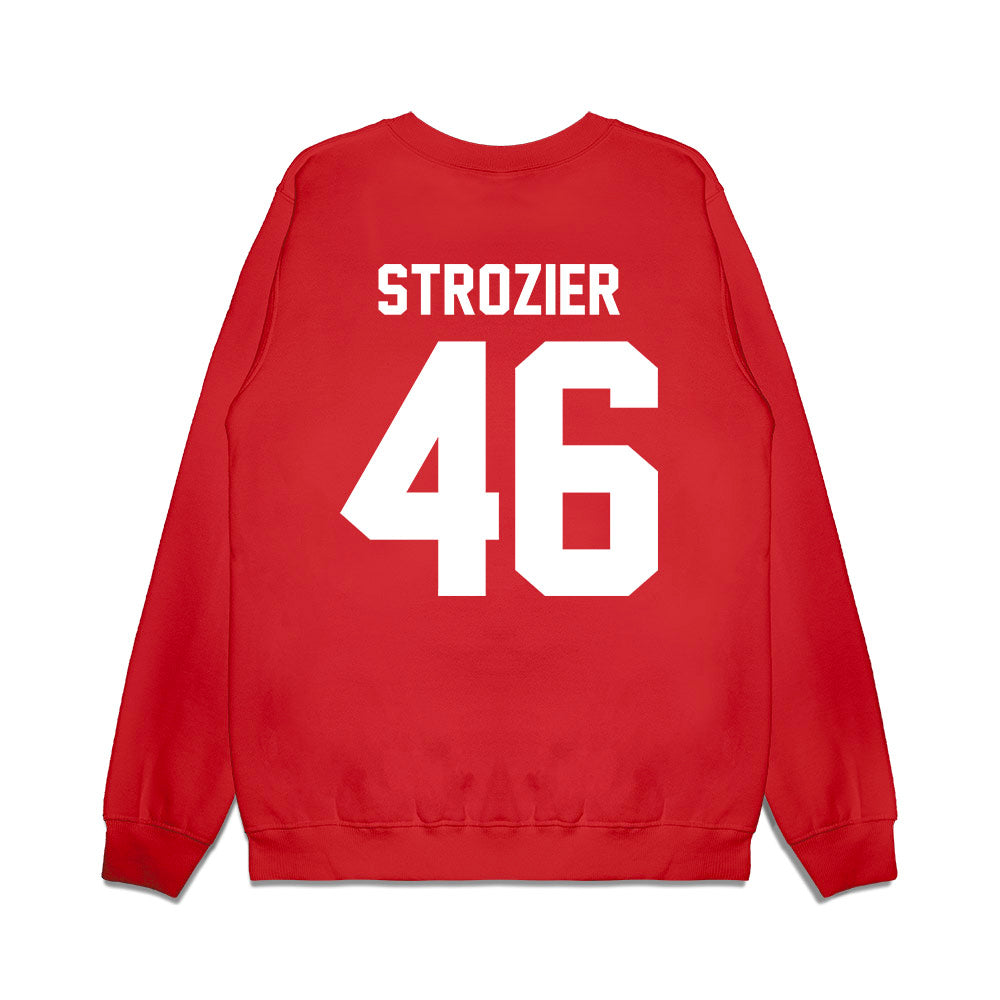 Houston - NCAA Football : Jeffrey Strozier - Vintage Helmet Premium Crewneck Sweatshirt-1