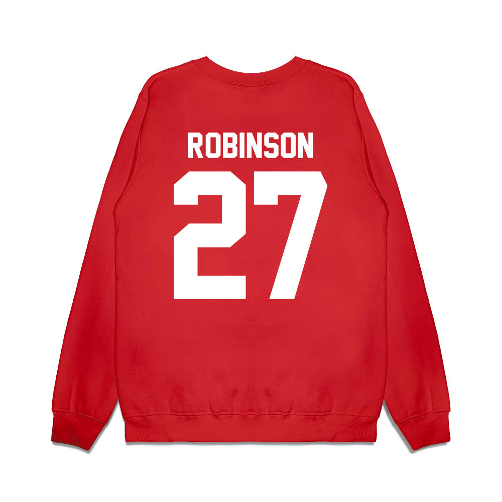 Houston - NCAA Football : Braeden Robinson - Vintage Helmet Premium Crewneck Sweatshirt-1