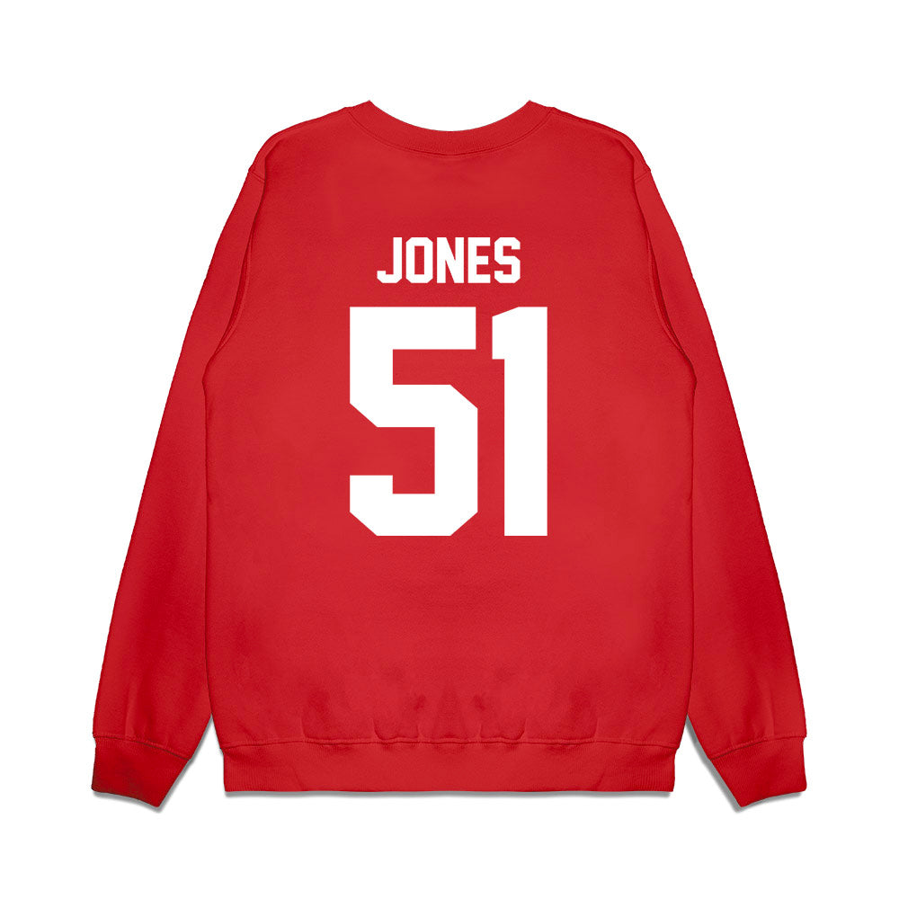 Houston - NCAA Football : Hunter Jones - Vintage Helmet Premium Crewneck Sweatshirt-1