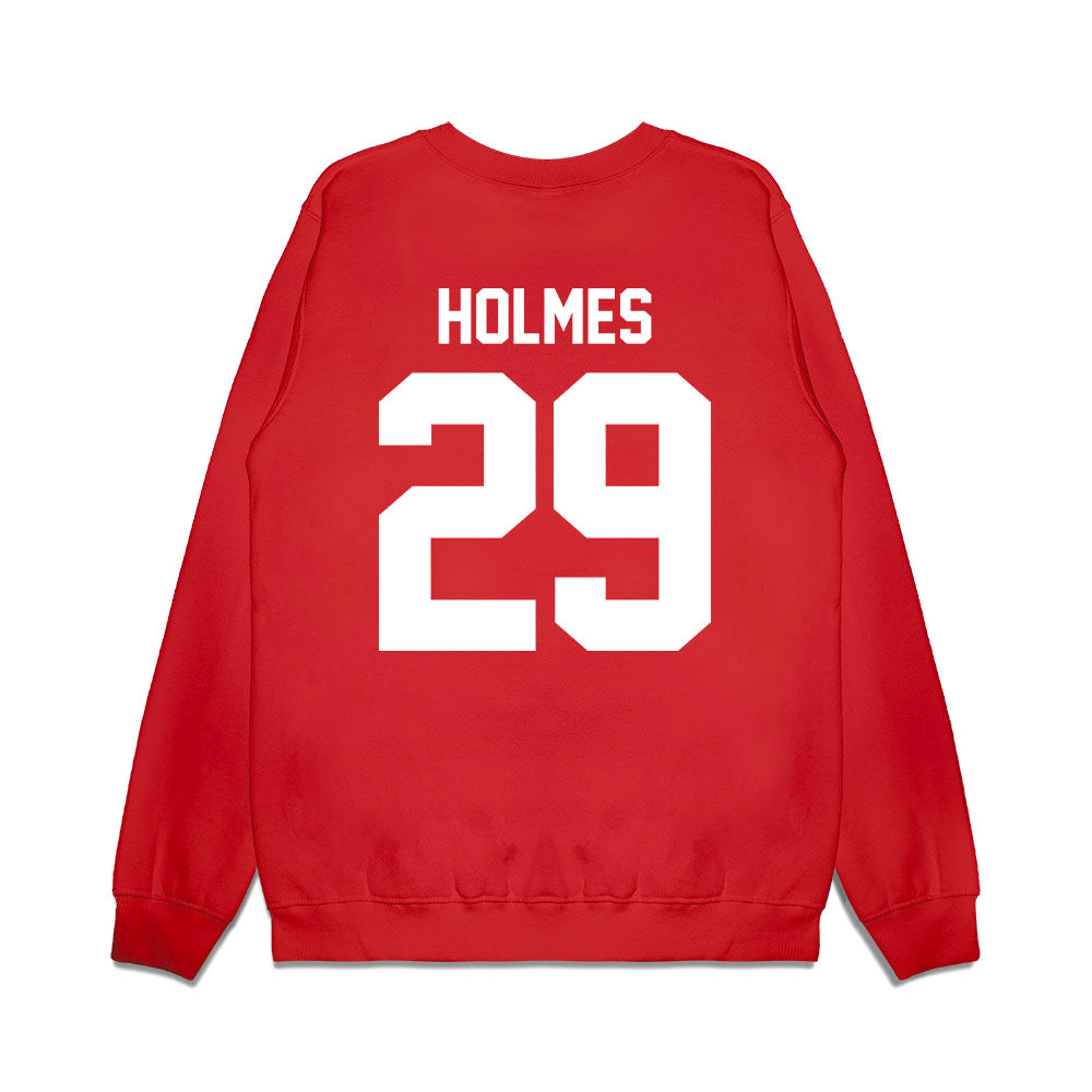 Houston - NCAA Football : Javen Holmes - Vintage Helmet Premium Crewneck Sweatshirt-1