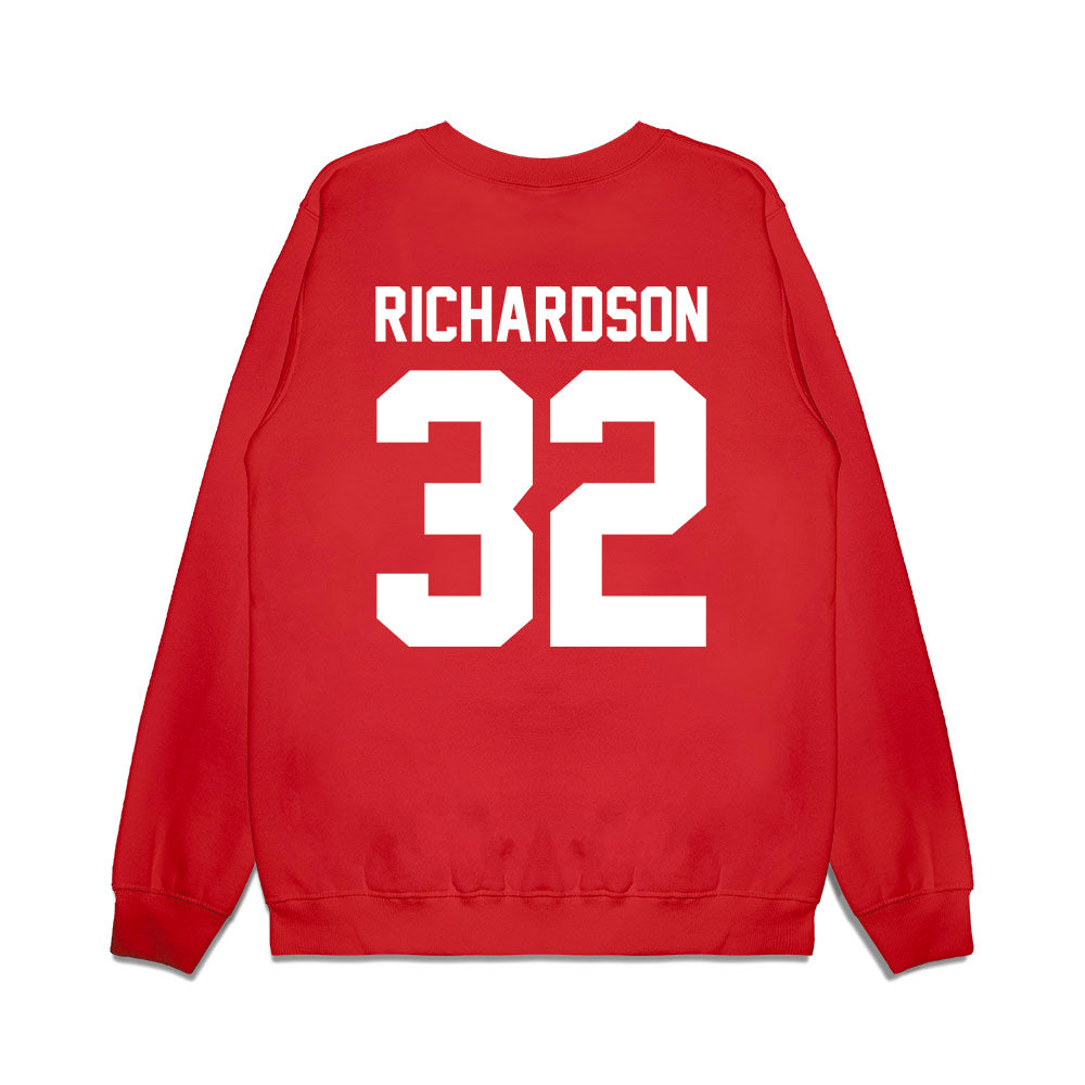 Houston - NCAA Football : Isaac Richardson - Vintage Helmet Premium Crewneck Sweatshirt-1