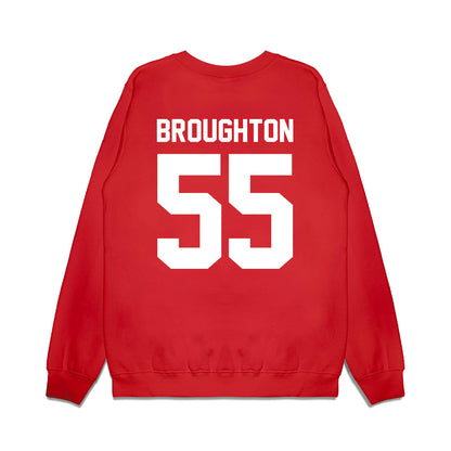 Houston - NCAA Football : Isaiah Broughton - Vintage Helmet Premium Crewneck Sweatshirt-1