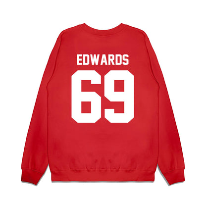 Houston - NCAA Football : Weston Edwards - Vintage Helmet Premium Crewneck Sweatshirt-1
