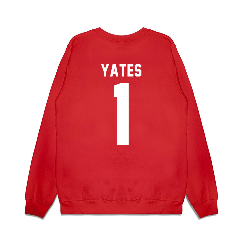 Houston - NCAA Football : Jaden Yates - Vintage Helmet Premium Crewneck Sweatshirt-1