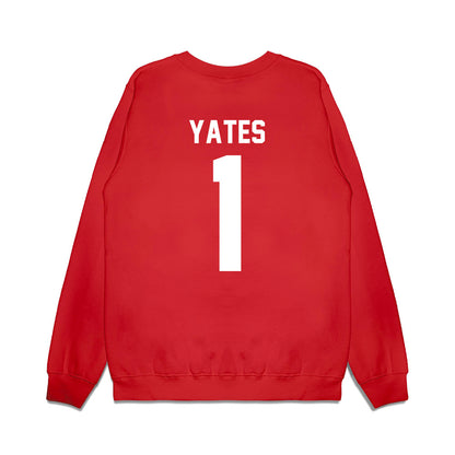 Houston - NCAA Football : Jaden Yates - Vintage Helmet Premium Crewneck Sweatshirt-1