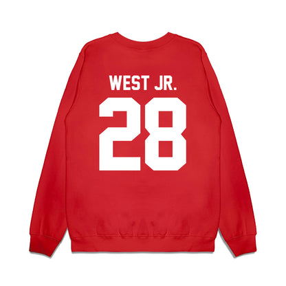 Houston - NCAA Football : Kenzy West Jr. - Vintage Helmet Premium Crewneck Sweatshirt-1