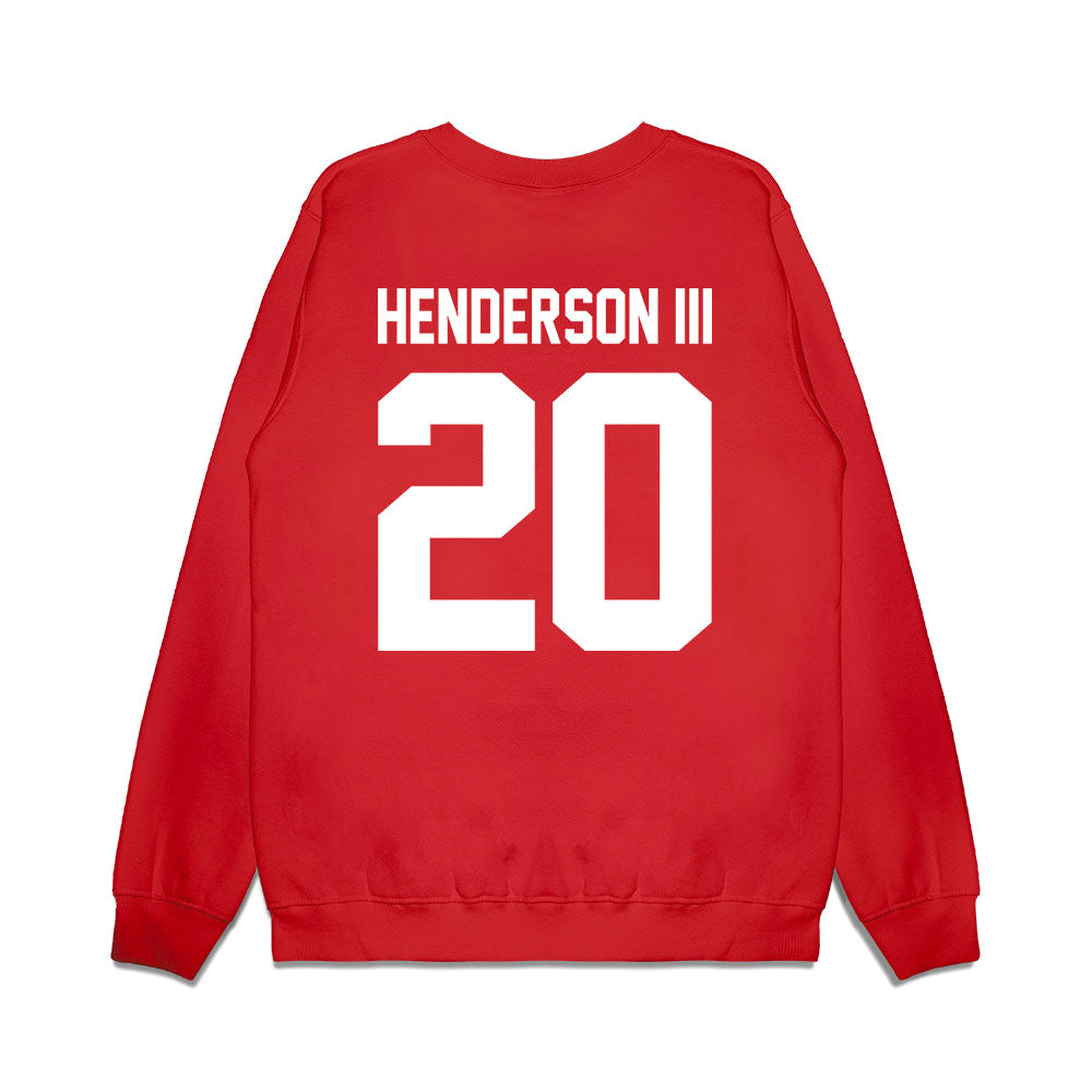 Houston - NCAA Football : James Henderson III - Vintage Helmet Premium Crewneck Sweatshirt-1