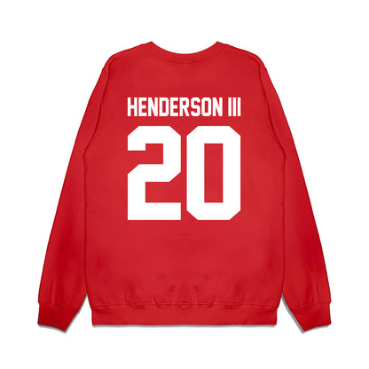 Houston - NCAA Football : James Henderson III - Vintage Helmet Premium Crewneck Sweatshirt-1