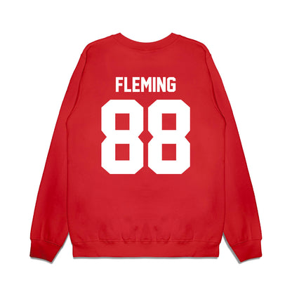 Houston - NCAA Football : Xavier Fleming - Vintage Helmet Premium Crewneck Sweatshirt-1