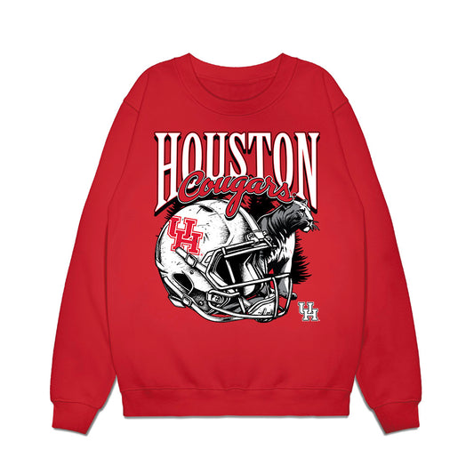 Houston - NCAA Football : Luke McGary - Vintage Helmet Premium Crewneck Sweatshirt-0