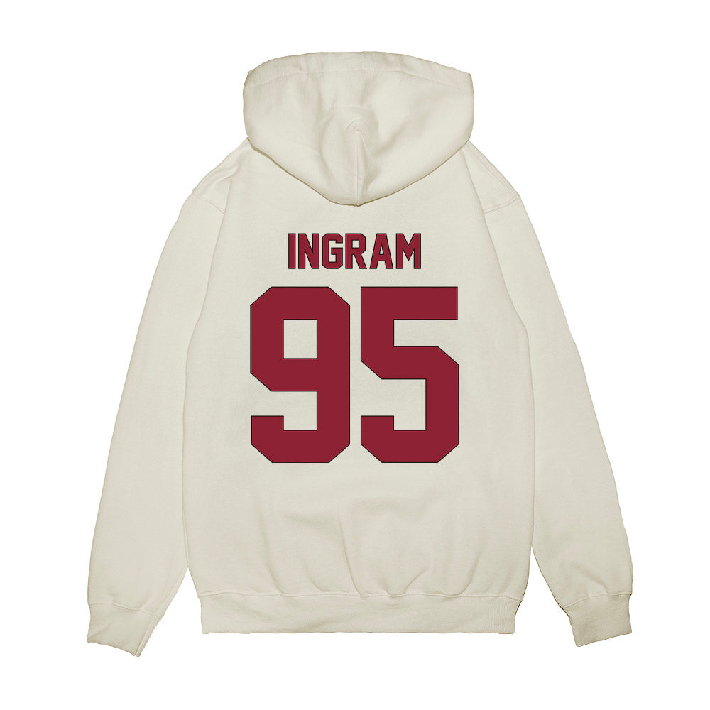 South Carolina - NCAA Football : Christian Ingram - Vintage Helmet Premium Hooded Sweatshirt-1