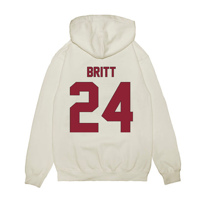 South Carolina - NCAA Football : Keenan Britt - Vintage Helmet Premium Hooded Sweatshirt-1