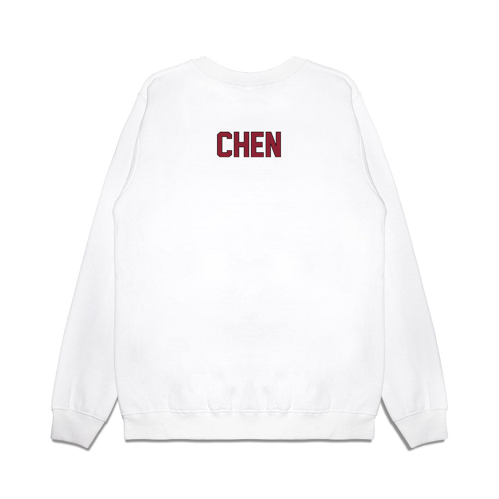 South Carolina - NCAA Football : Vincent Chen - Vintage Helmet Premium Crewneck Sweatshirt-1