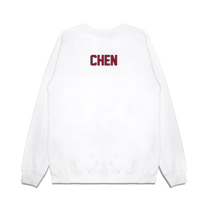South Carolina - NCAA Football : Vincent Chen - Vintage Helmet Premium Crewneck Sweatshirt-1